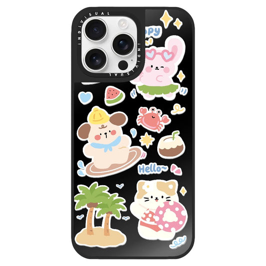 Summertime with Animal Friends_Clear Impact Phone Case [1503063]