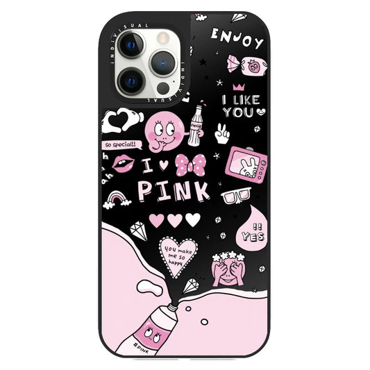 Bubbles and Pink Elements_Clear Impact Phone Case [1502026]