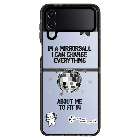 Mirror Ball Theme Cute Doodle Phone Case_Samsung Z Flip [1267325]