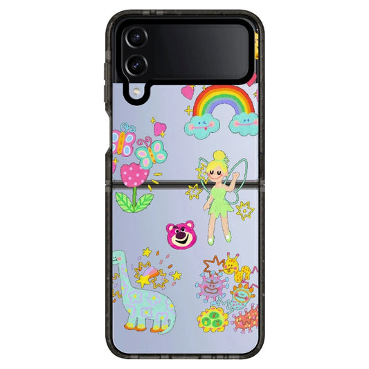 Crayon Style Fairy Tale Theme Phone Case_Samsung Z Flip [1459739]