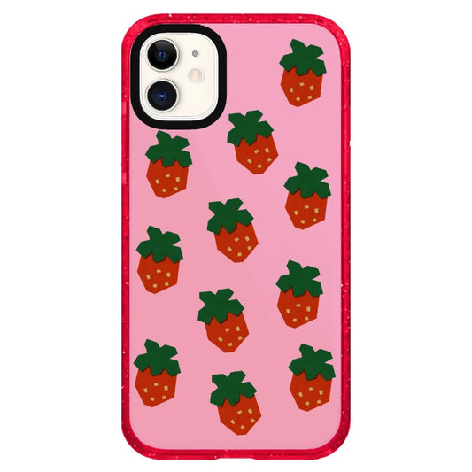 Paper-cuts Style Strawberries Phone Case_iPhone Clear Impact Case Limited  [1459704]