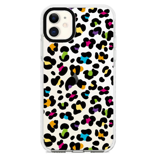 Colorful Leopard Pattern Phone Case_iPhone Clear Impact Case [1506843]