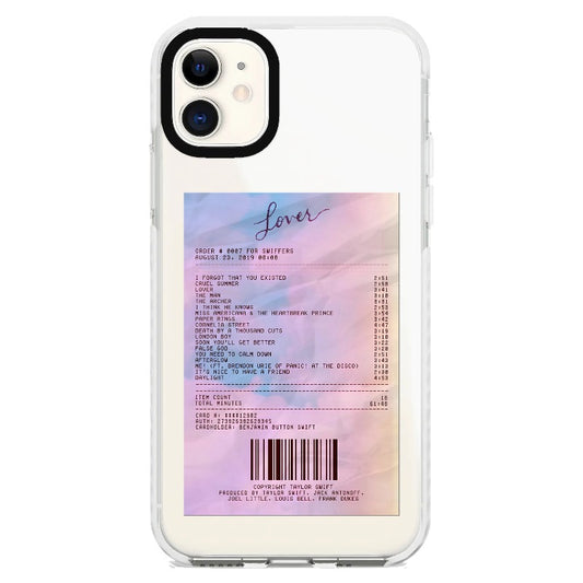 T.S Lover Receipt Phone Case_iPhone Clear Impact Case [1511238]