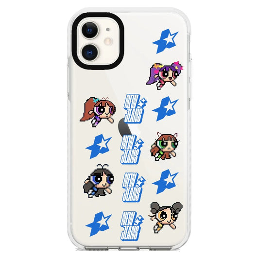 New Jeans Pixel Style Powerpuff Girls Phone Case_iPhone Clear Impact Case [1267570]