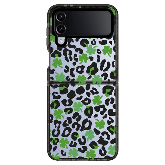 Green and Black Leopard Pattern Phone Case_Samsung Z Flip [1503101]