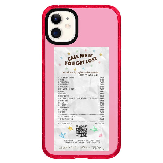 Call Me If You Get Lost Receipt Style Phone Case_iPhone Clear Impact Case Limited  [1515562]