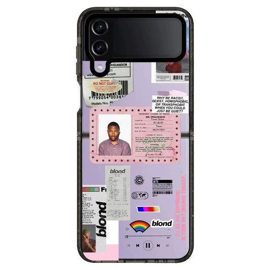 Frank Ocean ID Card Phone Case_Samsung Clear Impact Case - Black