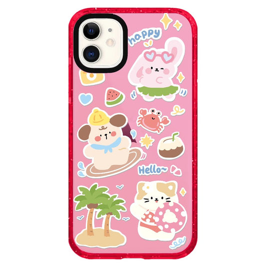 Summertime with Animal Friends_iPhone Clear Impact Case Limited  [1503063]