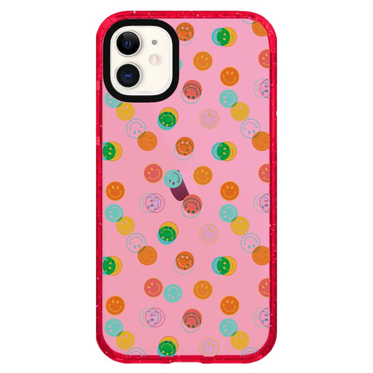 Happy Face Stamp Print_iPhone Clear Impact Case Limited  [1523843]