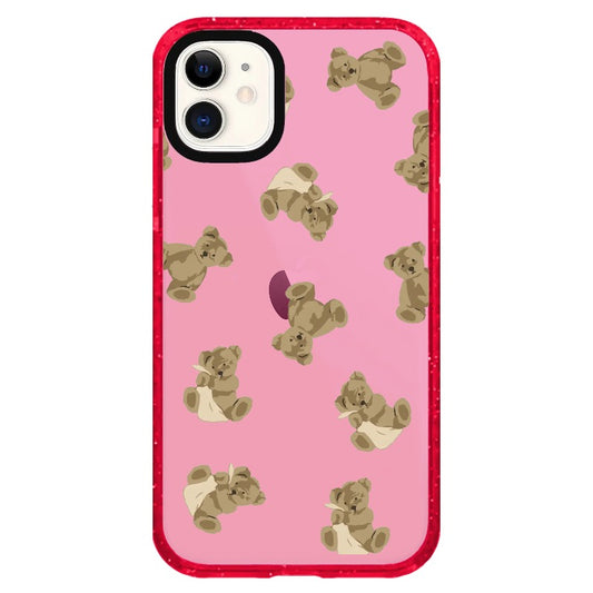 Teddy Bear with a Towel Pattern Phone Case_iPhone Clear Impact Case Limited  [1525559]