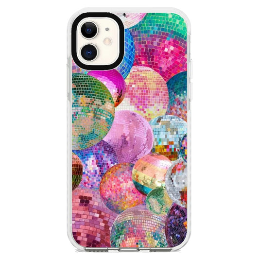 Colorful Mirror balls phone case_iPhone Clear Impact Case [1535128]