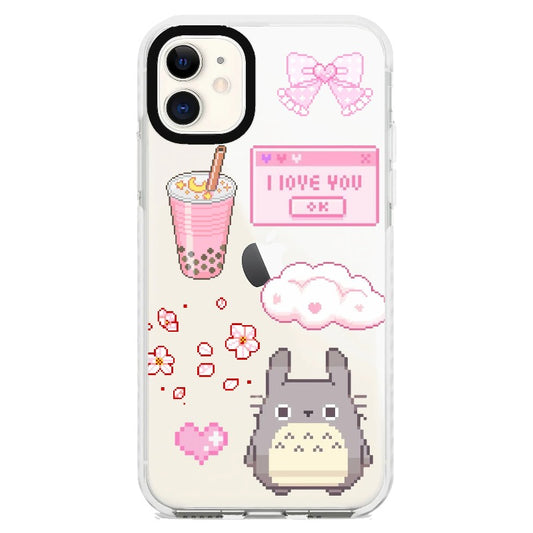 Pixel Pink_iPhone Clear Impact Case [1525551]