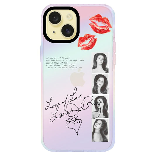 Lana Del Rey Signature and Photobooth Phone Case_Iridescent Case - Unicorn