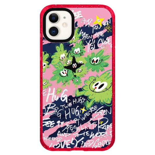 Big Hug Green Monsters Phone Case_iPhone Clear Impact Case Limited  [1502147]