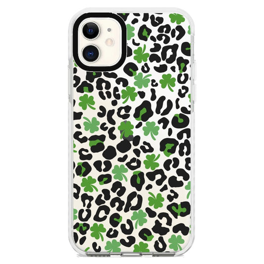 Green and Black Leopard Pattern Phone Case_iPhone Clear Impact Case [1503101]