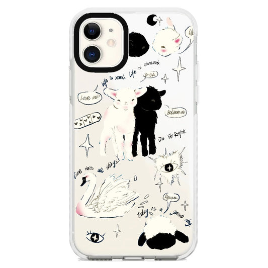 Lambs and Swan_iPhone Clear Impact Case [1502850]