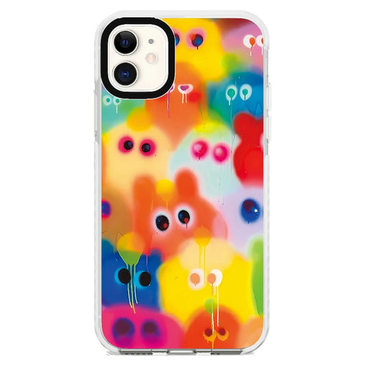 Graffiti Art Colorful Monsters_iPhone Clear Impact Case [1535121]