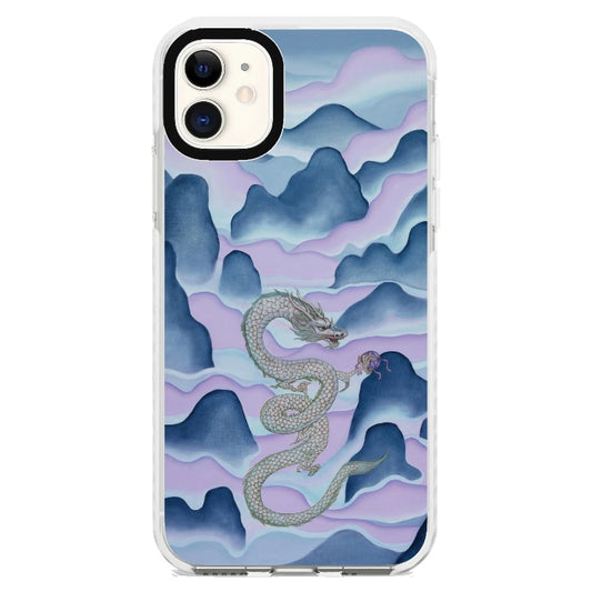 Dragon and Mountains Chinese Art Inspired Phone case_iPhone Clear Impact Case [1512568]