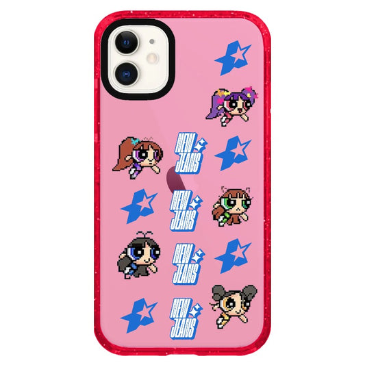 New Jeans Pixel Style Powerpuff Girls Phone Case_iPhone Clear Impact Case Limited  [1267570]