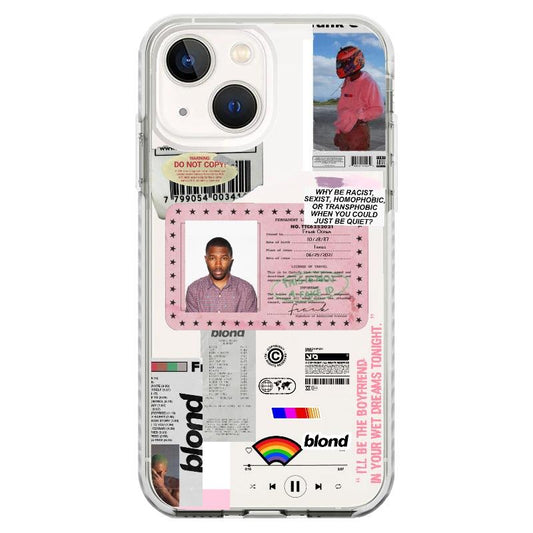 Frank Ocean ID Card Phone Case_Clear Impact Case - White- flat case