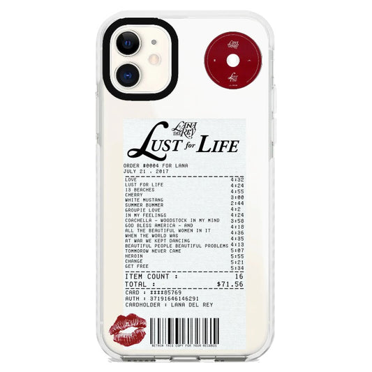 Lana Lust for Life Receipt Style Phone Case_iPhone Clear Impact Case [1541783]