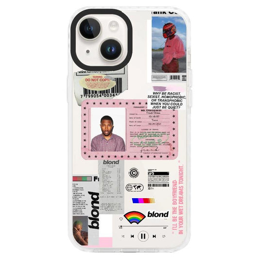 Frank Ocean ID Card Phone Case_Clear Impact Case - White