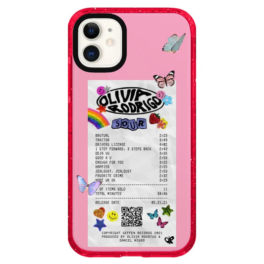 Olivia Song List Receipt Style Phone Case_iPhone Clear Impact Case Limited