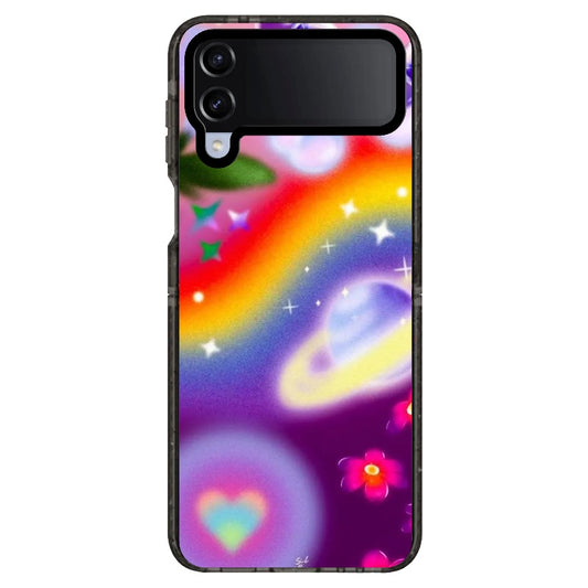 Y2K Style Rainbow and UFO Colorful Phone case_Samsung Z Flip [1535161]