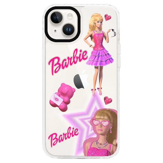 Barbie Inspired Pink Theme Phone Case_Clear Impact Case - White