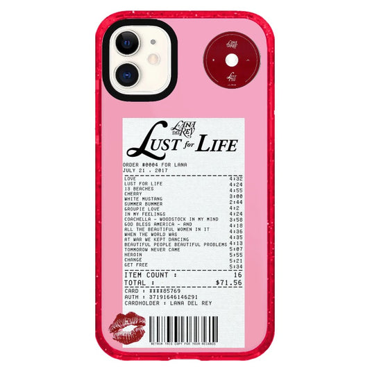 Lana Lust for Life Receipt Style Phone Case_iPhone Clear Impact Case Limited  [1541783]